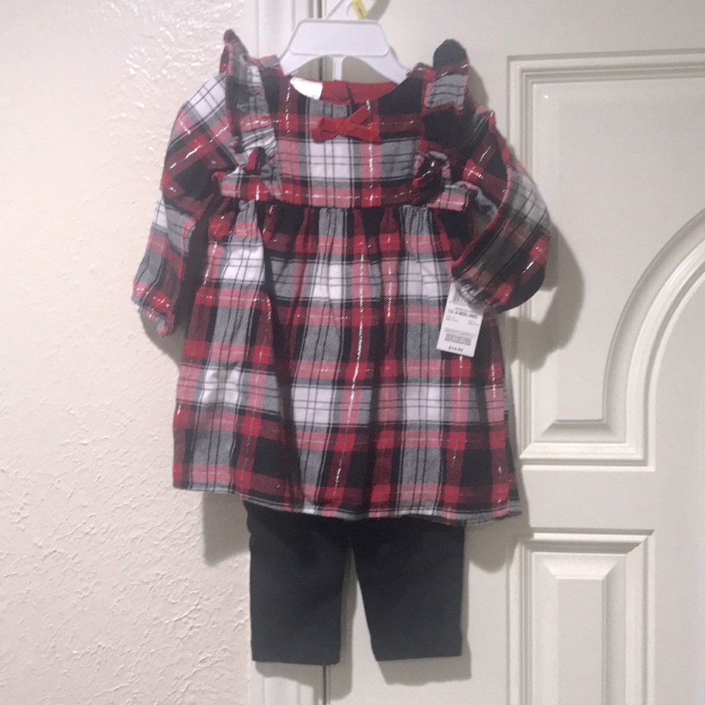 New - Little Wonders Newborn Girl Dress & Pants